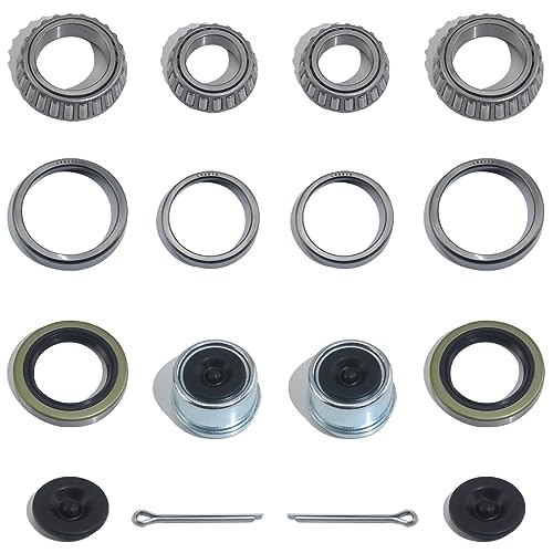 iBroPrat 2 Sets 3500 LB L68149 L44649 Boat Trailer Axle Bearing Kits
