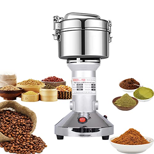 Grain Mill 150g High Speed Food Electric Stainless Steel Grinder Mill Seeds Flour Nut Pill Wheat Corn Herbs Spices & Seasonings Grinder Dry Grain Powder Machine - size: 150 g