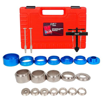 SGT 22pcs Crank Bearing Camshaft Seal Installer and Remover Set - color: Red