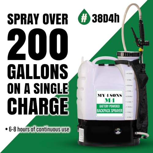 M4 Battery Powered Backpack Sprayer - 18V Milwaukee Battery Compatible - size: M4 80 PSI Milwaukee Compatible