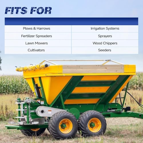 Upgraded Category 2 Tractors Quick Hitch System – 30,000+ lb Heavy-Duty Steel 3-Point Adapter, Adjustable Spreader Bar for Fast Implement Attachment, Blue