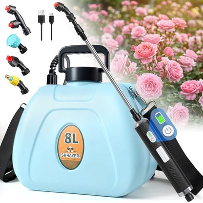 PASAMIC 2 Gallon Battery Powered Sprayer, Electric Sprayer in Lawn & Garden