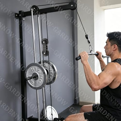 Swivel Dual Pulleys 360°Rotation Roller Reinforced double pulley Wheel for Home DIY Gym Pulley System Cable Machines fly machines Silent Bearing Swivel Groove Wheel Pull Down Attachment Weight Lifting - color: Black