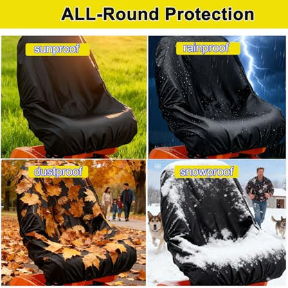 Waterproof Tractor Seat Cover, Riding Lawn Mower Seat Cover (Medium) - size: Medium