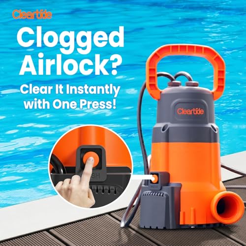1/4 HP Submersible Utility Water Pump with 25‘ Drain Hose, 2160 GPH High Flow, Portable Sump Pump with Auto Water Sensor for Pool, Flooded Basement, Hot Tub, Pond Draining - style: 1/4HP Auto Water Sensor Pump with Hose