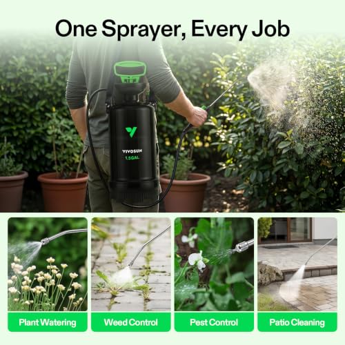 VIVOSUN Pump Sprayer 1.5 Gallon, Leak-Resistant Spray Bottle