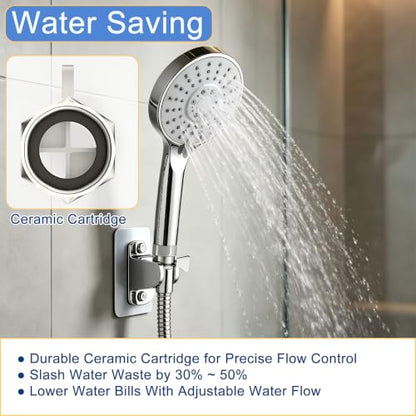 Shower Head Shut Off Control Valve, Pressure Reducer, Flow Restrictor