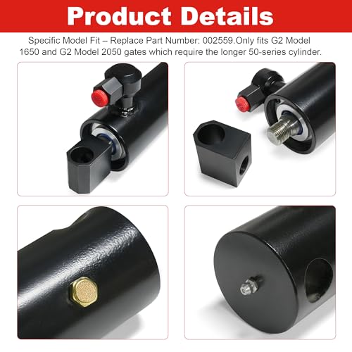 Replacement Hydraulic Cylinder 002559 for Tommy Gate G2 Series | 1650 & 2050 Models (50" Down Travel)