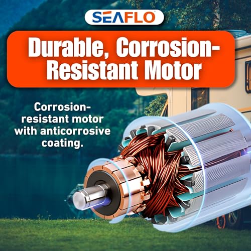 SEAFLO 33 Series Washdown Deck Wash Pump Kit - 12V DC, 3.0 GPM, 70 PSI, Heavy Duty Pressure Switch, for RV, Boat, Marine, Yacht, Freshwater, and Saltwater Applications | 4-Year Warranty - style: 3.0 GPM | 12V DC