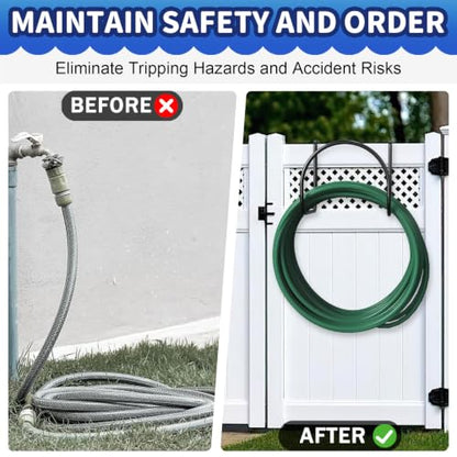 Garden Hose Holde, Heavy Duty Hose Holder for Fence