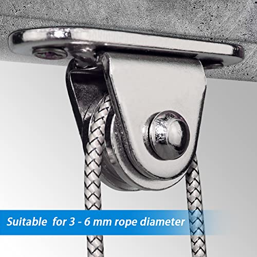 Small Pulley Block Silent Wall Mount Pulley Wheel