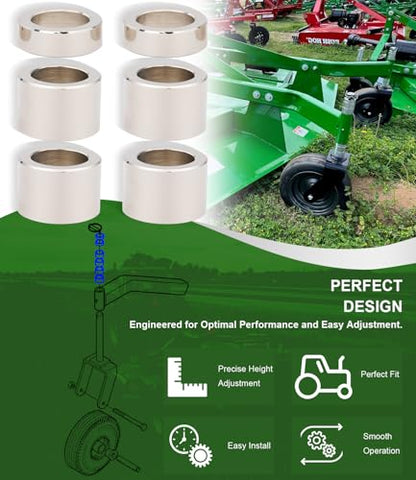 502120 Finish Mower Spacer Kit – Replace 84612 84613 – Fits Land Pride AT2672, Bush Hog RDTH60 RDTH72, King Kutter & John Deere