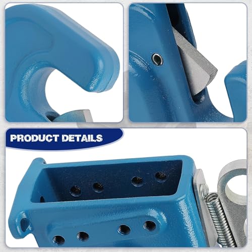 Upgraded Category 2 Tractors Quick Hitch System – 30,000+ lb Heavy-Duty Steel 3-Point Adapter, Adjustable Spreader Bar for Fast Implement Attachment, Blue