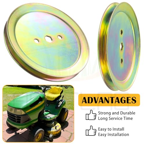 2 Pack GX20367 John Deere Pulley for John Deere D110 D130 L110 Deck - size: 2xGX20367N