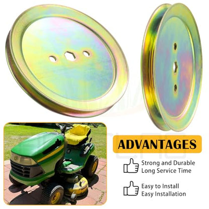 2 Pack GX20367 John Deere Pulley for John Deere D110 D130 L110 Deck - size: 2xGX20367N