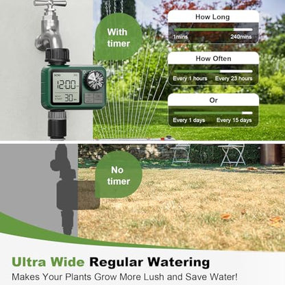 Water Timer for Outdoor Garden Hose, Sprinkler Timer for Garden - style: 1 Outlet