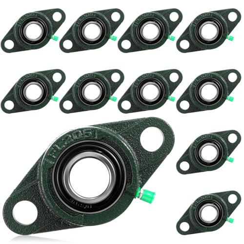 Threlaco 10 Pack Ucfl205-16 Pillow Block Bearing 1 in Bore - style: UCFL205-16
