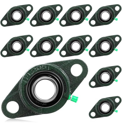 Threlaco 10 Pack Ucfl205-16 Pillow Block Bearing 1 in Bore - style: UCFL205-16