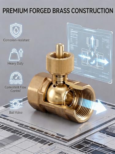 Smart Wifi Water Valve, Motorized Ball Valve, App Comtrol, Brass - size: 1/2 inch