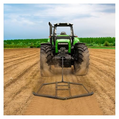 90 Inch Driveway Drag Grader Harrow for Landscape Leveling - Steel Construction, Adjustable Levers, Versatile Compatibility, Customer Support Available - size: 90 inch