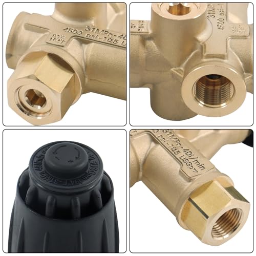 findmall 4500 PSI Pressure Washer Regulator VRT3-310 8GPM 3/8 Inch FNPT Trapped Pressure Unloader Valve