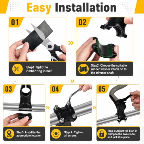 Upgraded Weed Eater Handle, Ergonomic Gray String Trimmer Handle - color: Gray
