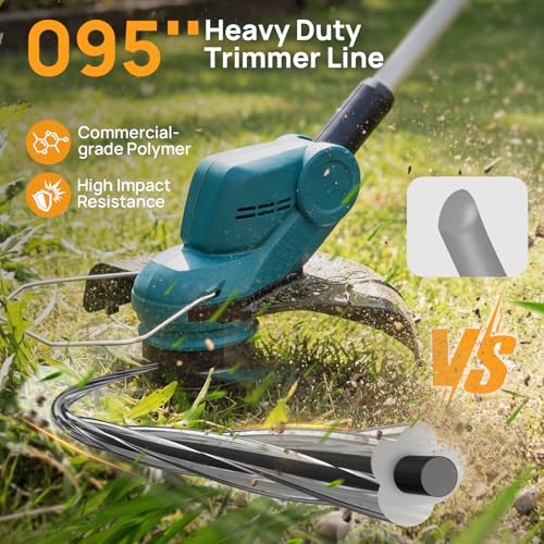 095'' Weed Eater String 400FT Heavy Duty Twisted Dual Core Trimmer Line - size: 1LB .095"