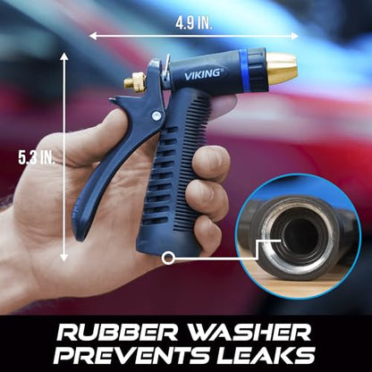 VIKING Hose Nozzle, Adjustable and Heavy-Duty for Cars and Home - size: 1 Pack