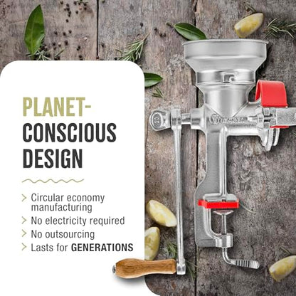 Victoria Manual Cast Iron Grain Mill 1200g with Low Hopper