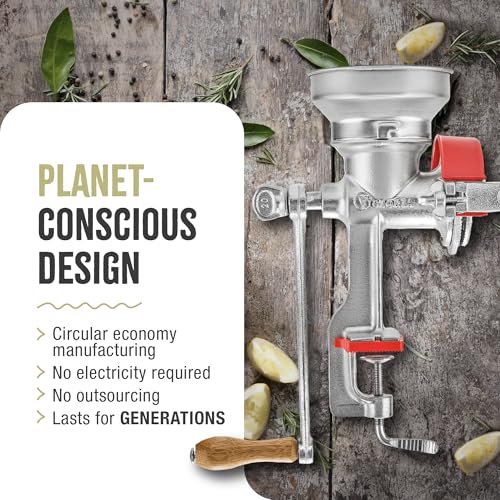 Victoria Manual Cast Iron Grain Mill 1200g with Low Hopper - size: Low 1200gr