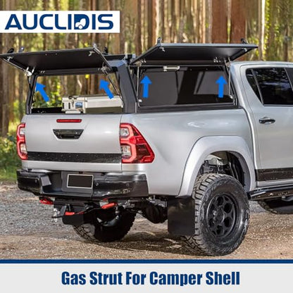 SX140P10 14 inch 10lb/44N Gas Strut Shock Spring Lift Support for Leer Camper Shell Truck Tool Box Toolbox Topper Cap Canopy Door Snugtop Struts Replacement Parts, SX140P10S10, Set of 2 by AUCLIDIS - size: 14in/10lb