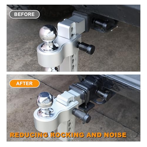Hitch Tightener, Anti Rattle Stabilizer Clamp 1.25 to 2" Hitches - color: 2"-D, size: 2"