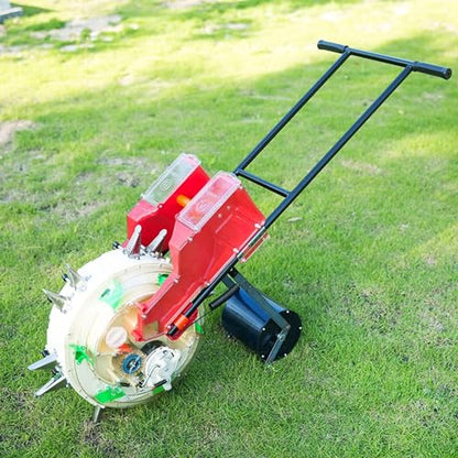 7-Row Push Seeder with Fertilizer, Vegetable Seeder Corn Planter