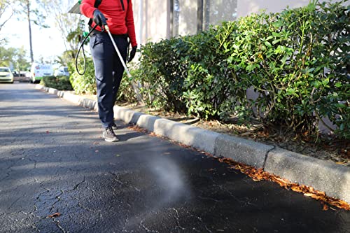 FlowZone Cyclone 2.5 Battery Powered Backpack Sprayer - Variable-Pressure 5-Position Electric Lawn & Garden Sprayer - 4 Gallon