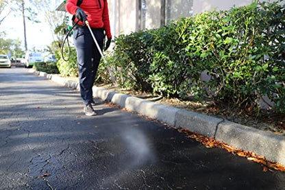 FlowZone Cyclone 2.5 Battery Powered Backpack Sprayer - Variable-Pressure 5-Position Electric Lawn & Garden Sprayer - 4 Gallon