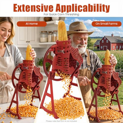 Manual Corn Thresher Sheller Hand Crank Maize Peeler Remover Tool (Style B) - size: Style B