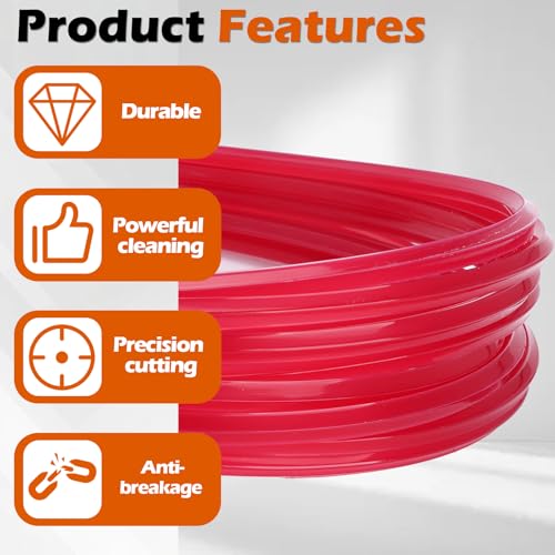 LikeLion 20155A Pre-Cut Red Trimmer Line, 0.155-Inch x 21-Inch, 10 Count