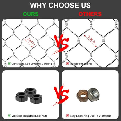Drag Harrow, 4'x5' Chain Harrow for ATV/UTV, Large-Area Wear-Resistant Mesh