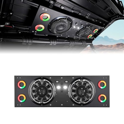 KEMIMOTO UTV RGB Fan Compatible with Ranger, RZR XP 1000 2024+,Defender