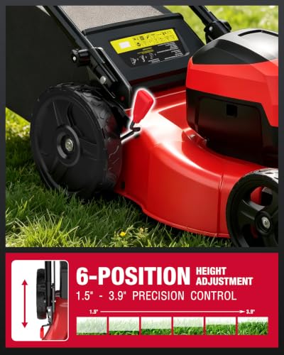 PowerSmart 80V 21-Inch Brushless Cordless Push Lawn Mower Steel Deck
