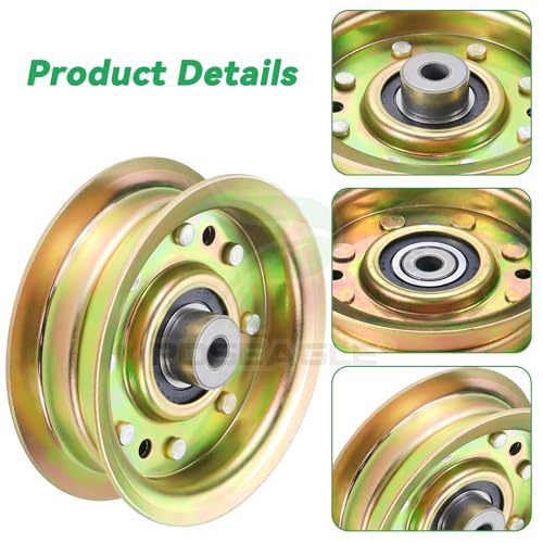 2 Pack 156493 Pulley for Husqvarna YTH180 YTH1746 YTH2046 Tractors - size: 2x173901
