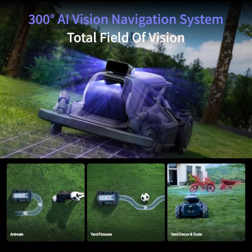 TRON with Large Mowing Disk,Robot Lawn Mower up to 0.6 Acre - color: TRON with Mowing Disk
