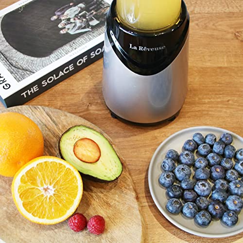La Reveuse Personal Size Blender for Shakes and Smoothies, 2 Cups, Silver - color: Silver