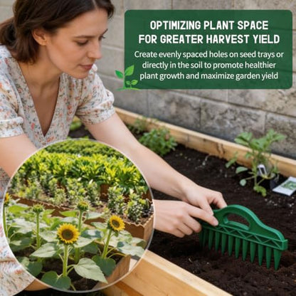 7 Pcs Sowing Seeds Dispenser Set, with 12 Hole Seeder