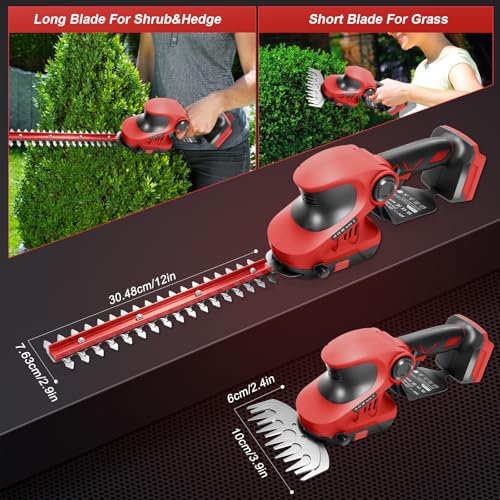 2-in-1 Grass Bush Hedge Trimmer for Milwaukee M18 Tool Only