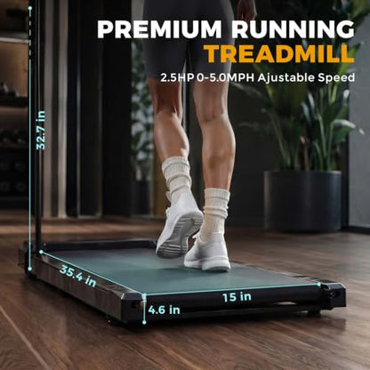 Gkyet Walking Treadmill Pad with Incline, 2.5 HP Under Desk Treadmill - color: BlueMoon