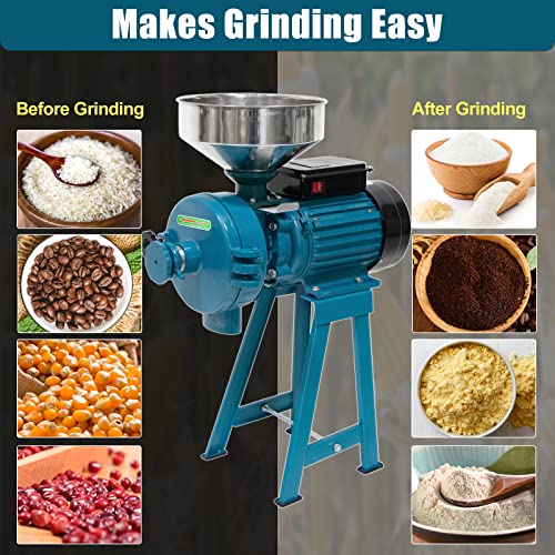 Slsy Electric Wet&Dry Grain Mill Grinder, Corn Grinder, 3000W Mill Machine