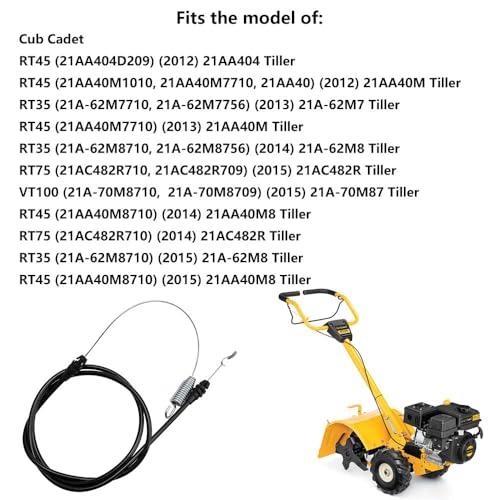 946-04506 Forward Cable for Cub Cadet, MTD, Yard-Machines and Huskee Walk Behind RotoTiller Replaces RT35 RT45 RT75 RT100 VT100 404 CRT 40M 746-04506 (946-04506)