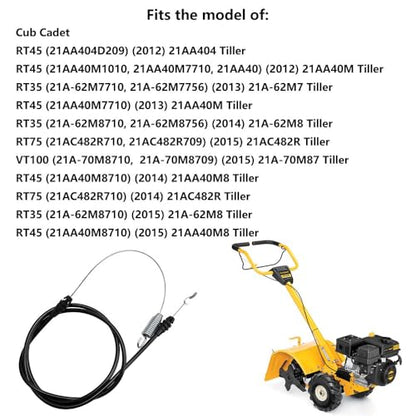 946-04506 Forward Cable for Cub Cadet, MTD, Yard-Machines and Huskee Walk Behind RotoTiller Replaces RT35 RT45 RT75 RT100 VT100 404 CRT 40M 746-04506 (946-04506)
