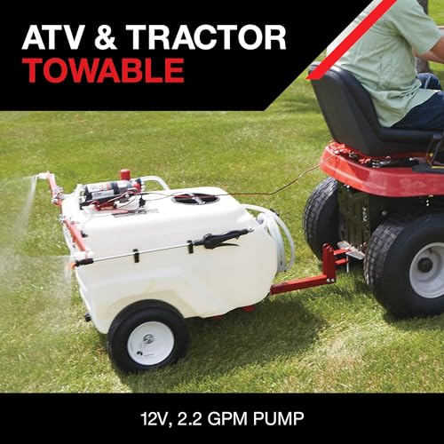 NorthStar 31-Gallon Tow-Behind Boom/Spot Sprayer, 2.2 GPM, 12V, 70 PSI